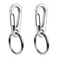 COMTIM 2 Pack Dog Tag Clips, Stainless Steel Heavy Duty Quick Clips Pet ID Tag Holder for Dog/Cat Collar and Harness