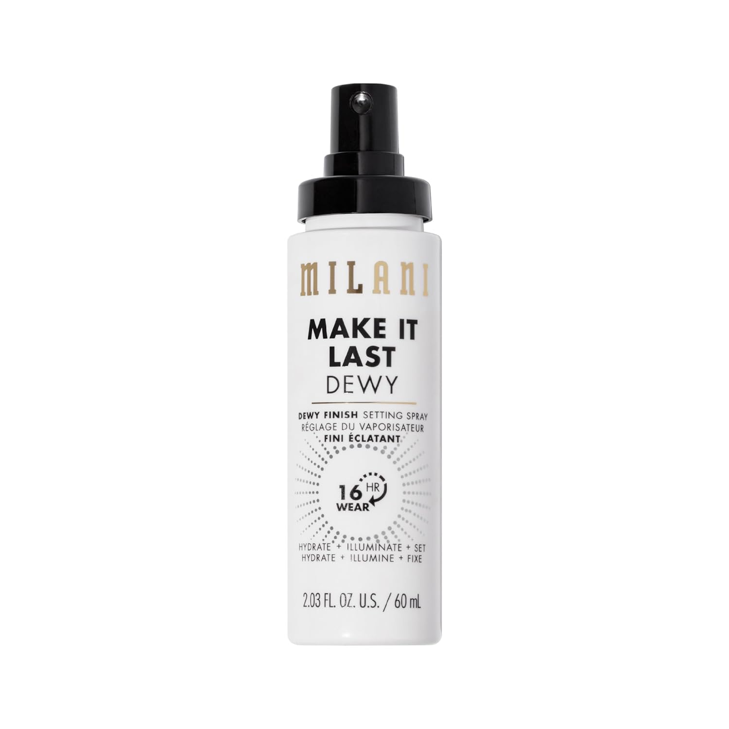 Buy now Milani Make It Dewy Setting Spray 3 in 1- Hydrate + Illuminate + Set (2.03 Fl. Oz.) Makeup Finishing Spray - Makeup Primer & Hydrating Setting Spray at indiglob india