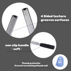 2PCS Stainless Steel Heavy Duty Metal Toe Nail Files for Thick Nails