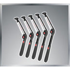 Buy now MANGROOMER - ULTIMATE PRO Back Shaver with 2 Shock Absorber Flex Heads, Power Hinge, Extreme Reach Handle and Power Burst at indiglob india