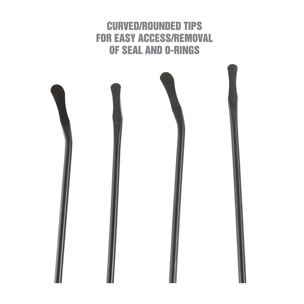 Buy now OEMTOOLS 25429 O Ring and Seal Removal Pick Set, Short and Long Spoon Type Hose and O-Ring Removal Set, Includes 4 Contoured Automotive Picks for Seals, Bushings, Hoses, and O Rings at indiglob india