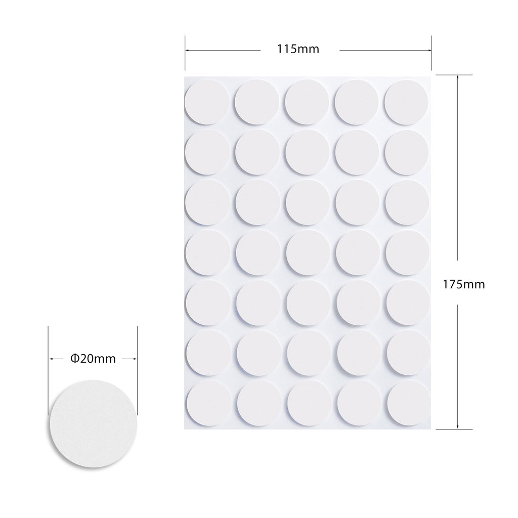 Nilogie 350pcs Clear Double Sided Sticky Dots - (.79 inch Diameter) Removable Adhesive Glue Dots for Crafts, Balloons, and Wall Decor - No-Mess Sticky Tack Putty for Posters, Photos, Party Decorations