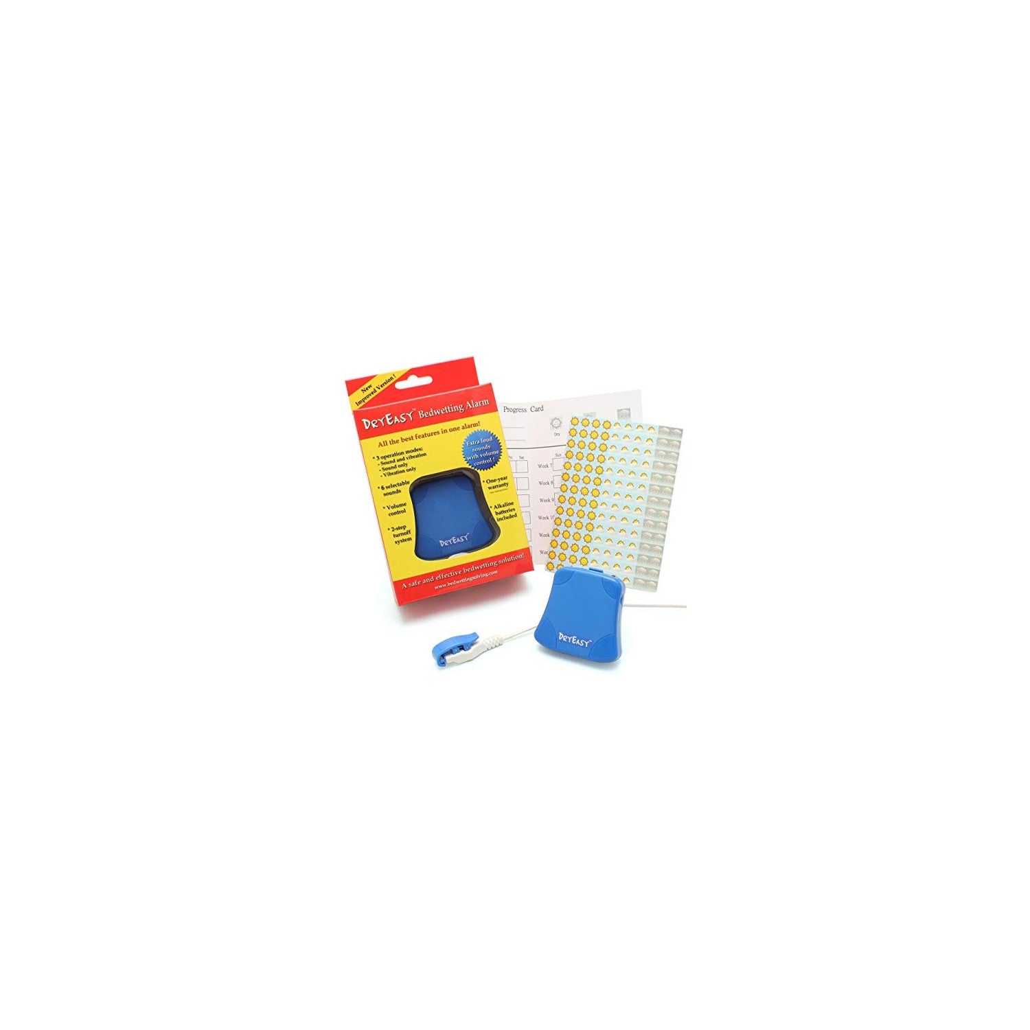Buy now DRYEASY Bedwetting Alarm with Volume Control, 6 Selectable Sounds and Vibration at indiglob india