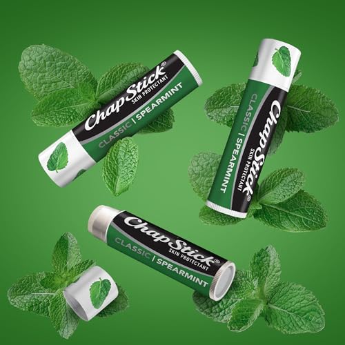 Buy now ChapStick Classic Spearmint Lip Balm Tubes, Spearmint ChapStick for Lip Care, Father's Day Gift - 0.15 Oz x 12 at indiglob india