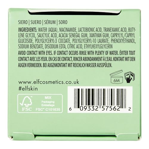 Buy now e.l.f. SKIN Blemish Breakthrough Triple-Acid Resurfacing Serum, Hydrating Night Serum For Fighting Blemishes, Helps Improve Skin Tone & Texture at indiglob india