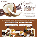 Buy now Gifts For Women Gift Basket for Womenâ€“ 9 Piece Set of Vanilla Coconut Home Spa Set, Luxurious Valentines Day Gifts for Her, Bath and Body Sets Includes Fragrant Lotions, Large Bath Bombs, Coconut Oil at indiglob india