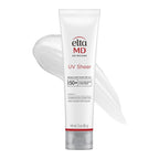 EltaMD UV Sheer Face and Body Sunscreen SPF 50+,Oil Free,No White Cast Sunscreen for Face and Body,Zinc Oxide Formula,3.0 oz Tube,(Pack of 2)