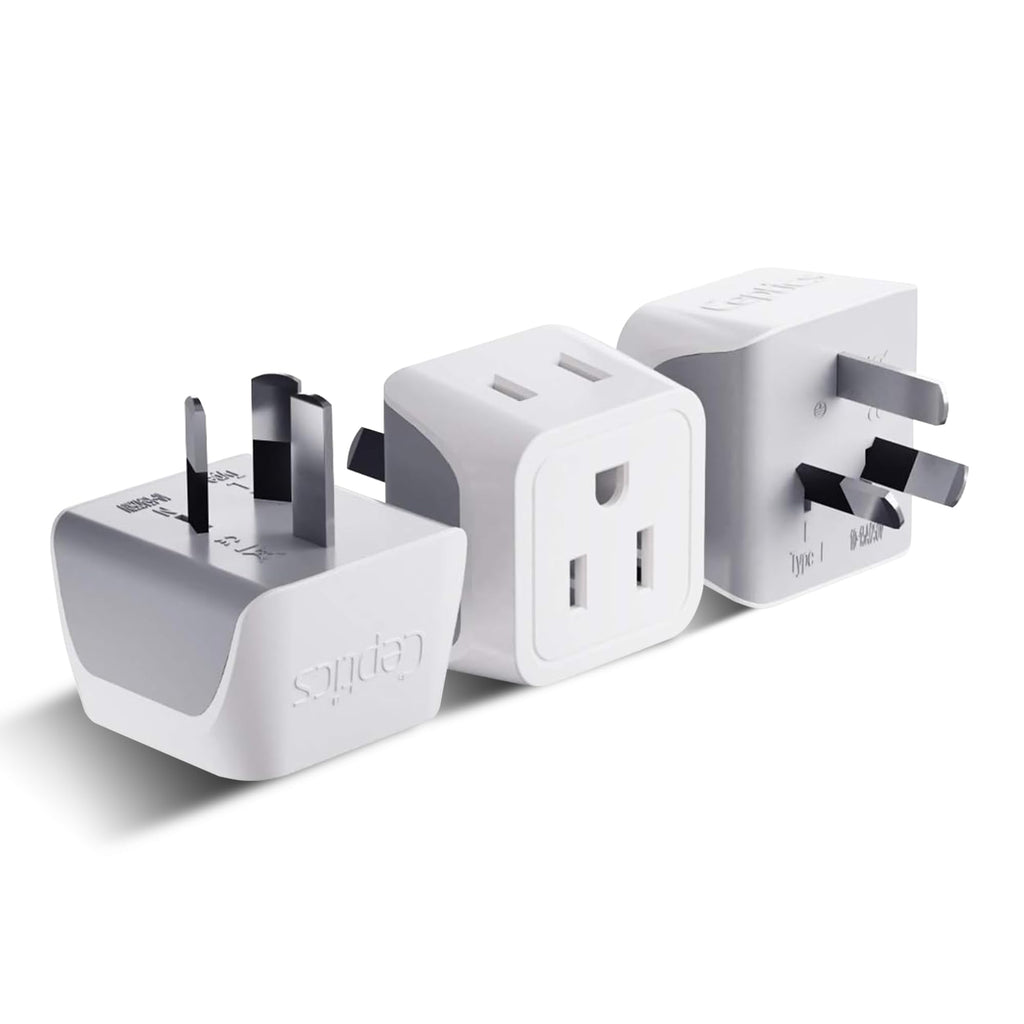 Buy now Ceptics Schuko Germany, France Plug Adapter, Dual Input - Ultra Compact Light Weight - Usa to Russia, South Korea Travel Adaptor Plug - Type E/F (3 Pack) at indiglob india