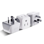 Buy now Ceptics Schuko Germany, France Plug Adapter, Dual Input - Ultra Compact Light Weight - Usa to Russia, South Korea Travel Adaptor Plug - Type E/F (3 Pack) at indiglob india