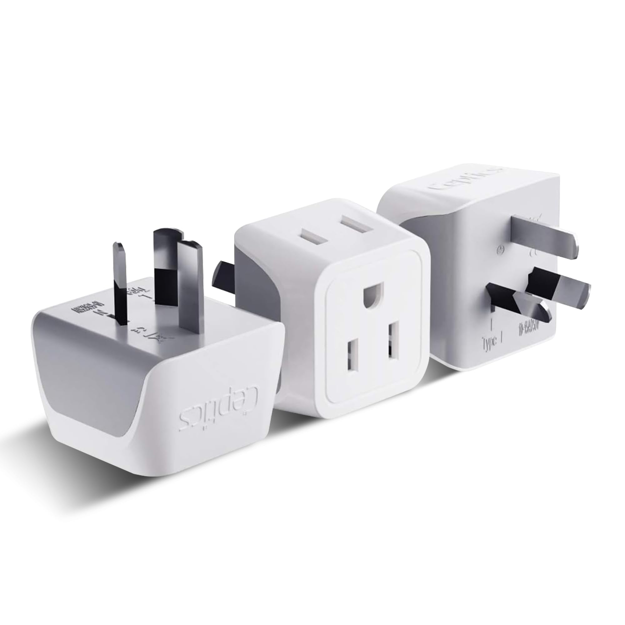 Buy now Ceptics Schuko Germany, France Plug Adapter, Dual Input - Ultra Compact Light Weight - Usa to Russia, South Korea Travel Adaptor Plug - Type E/F (3 Pack) at indiglob india
