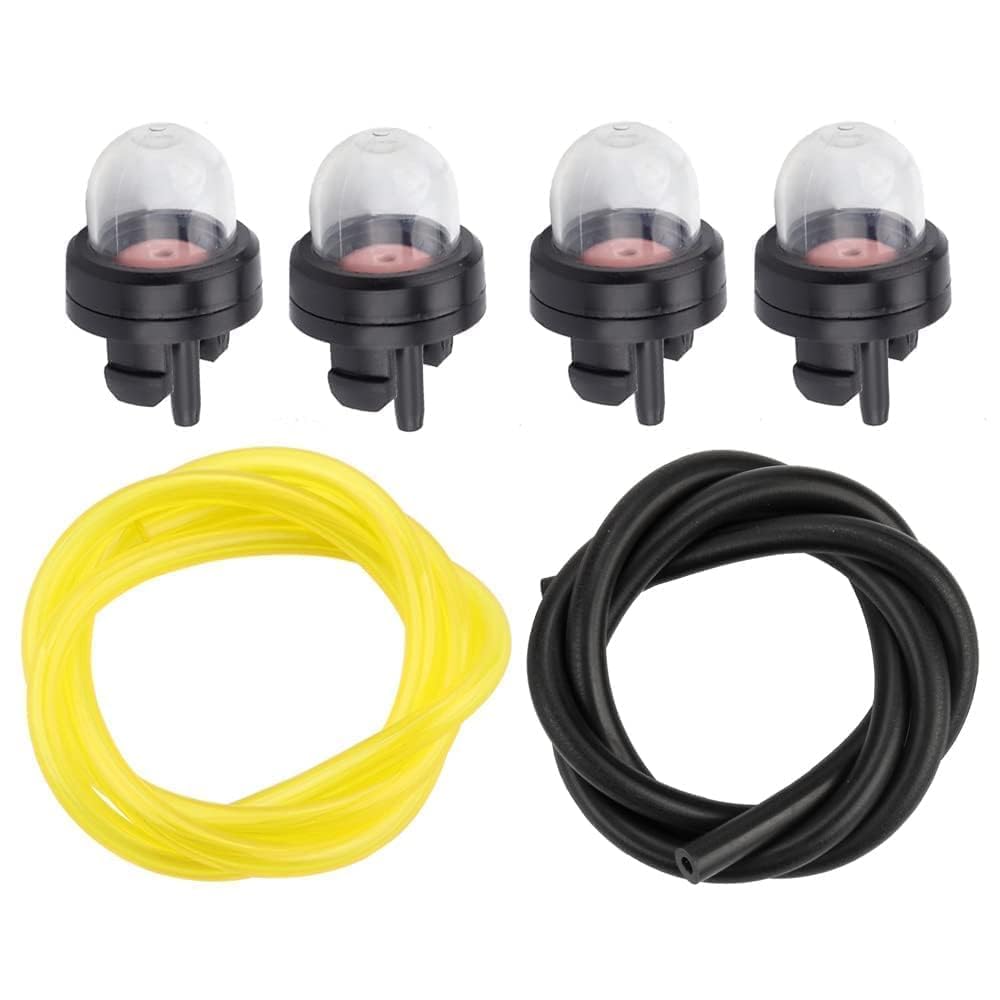 Hipa 4 Pack 12318139130 Primer Bulb w Fuel Line for Chainsaw Small Engines