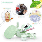 Buy now Face Mask Mixing Bowl Set, Anezus 11 Pcs DIY Facemask Mixing Tool Kit with Facial Mask Bowl Stick Spatula Silicone Brush Spray Bottle Puff Soaking Bottle Gauges at indiglob india