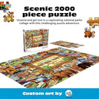 Buy now Buffalo Games Jigsaw Puzzle ƒ?? Our National Parks Collage by Kate Ward Thacker ƒ?? 2000-Piece Puzzle for Adults, Includes Poster, Made in USA at indiglob india