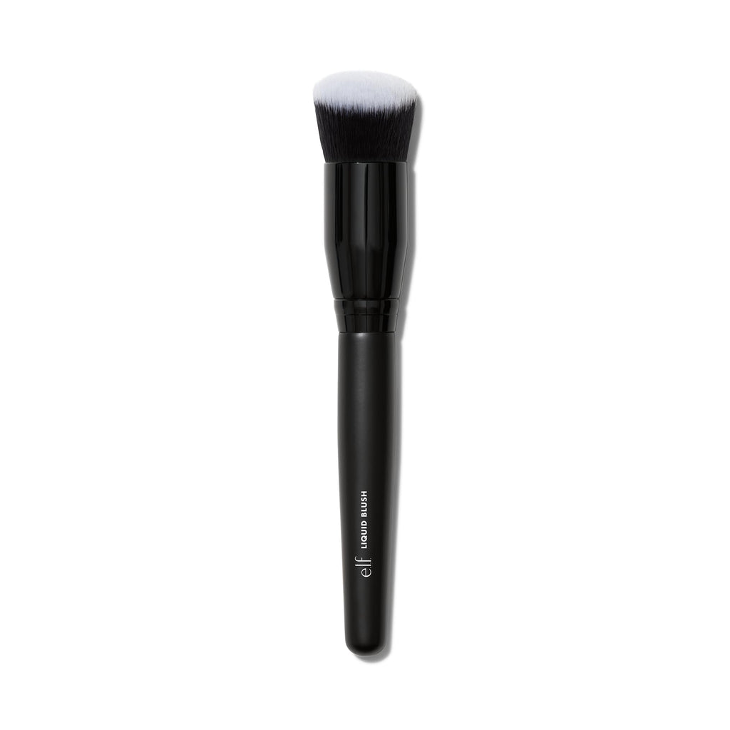 e.l.f. Camo Liquid Blush Brush | Angled Blush Brush Ideal For Applying & Blending Colors On Cheeks, Soft, Dense Bristles, Vegan & Cruelty-free