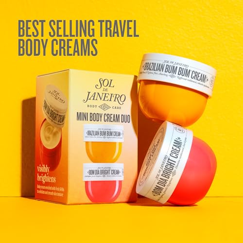 Buy now Sol de Janeiro Mini Body Cream Trial Set - Travel Size Set - Beauty Minis - Brazilian Bum Bum Cream & Bom Dia Bright Cream - 2 Piece Set 25 mL - $24 Value at indiglob india