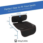 Buy now funbliss Car Seat Protector for Child Car Seat,Auto Seat Cover Mat for Under Carseat with Thickest Padding to Protect Leather & Fabric Upholstery,PVC Leather Reinforced Corners at indiglob india