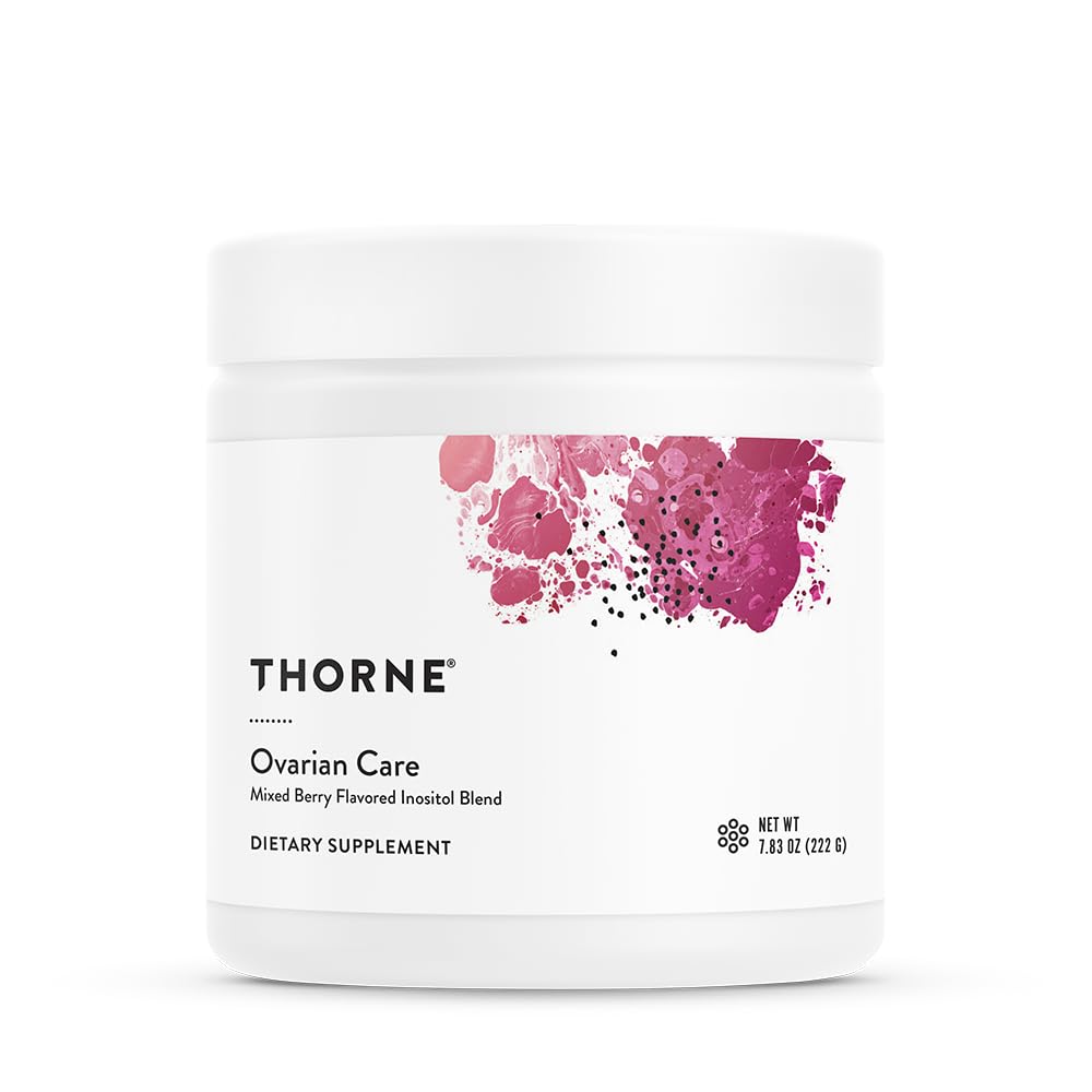 THORNE Ovarian Care, 40:1 Inositol, CoQ10 Phytosome & 5-MTHF, 60 Servings