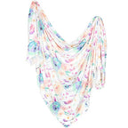 Buy now Copper Pearl Large Premium Knit Baby Swaddle Receiving Blanket Floral Bloom at indiglob india