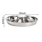 SOUJOY 2 Pack Stainless Steel Puppy Bowls, Pet Slow Feeder Bowls, Non-Skid Dog Food and Water Bowl, Feeding Weaning for Small Medium Large Dogs, Cat, Pets, Multiple Puppies