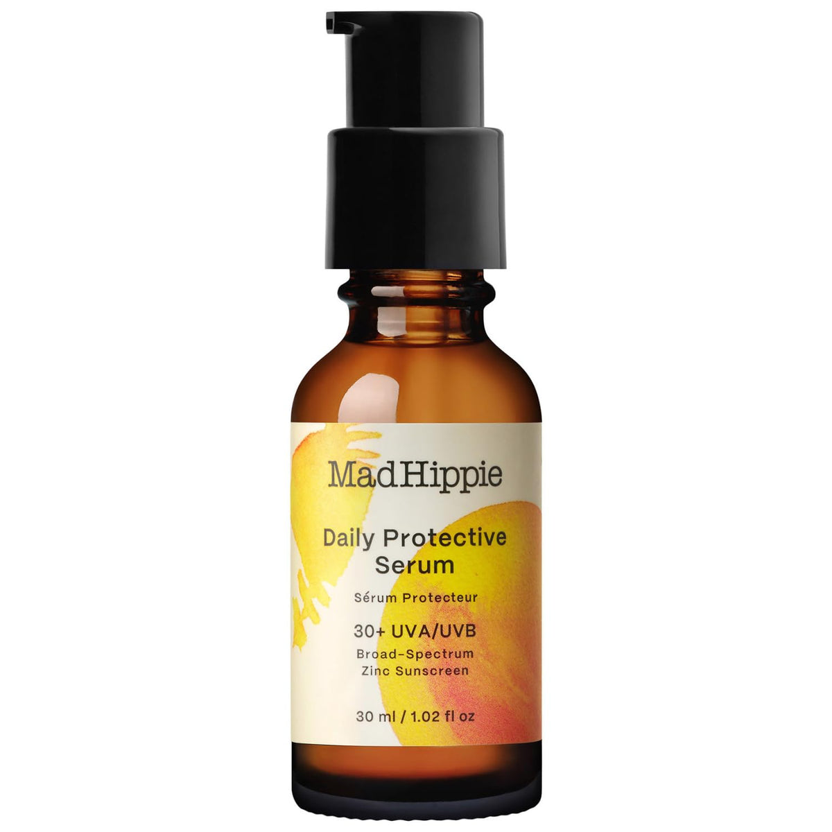Mad Hippie Daily Protective SPF 30+ Serum, Zinc Sunscreen, 1.02 Fl Oz