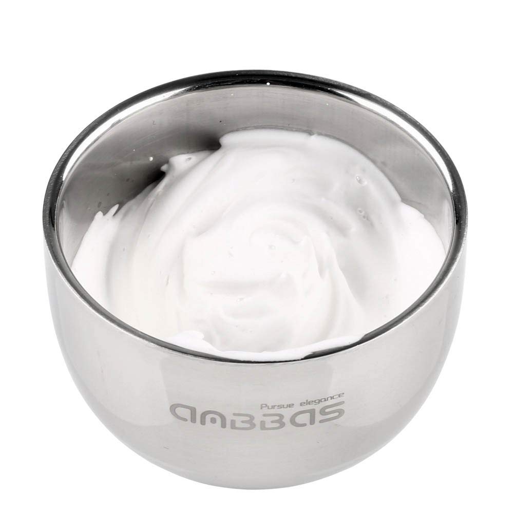 Buy now Anbbas Shaving Brush Synthetic Badger Hair Wood Handle,Stainless Steel Shaving Stand and Bowl,Perfect for Men Wet Shave at indiglob india