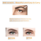 Women's Electric Eyebrow Hair Remover, LED Light, Stainless Steel Blade, Rechargeable, Anti-Allergenic, Multi-Functional, Clean Skin, No Pulling