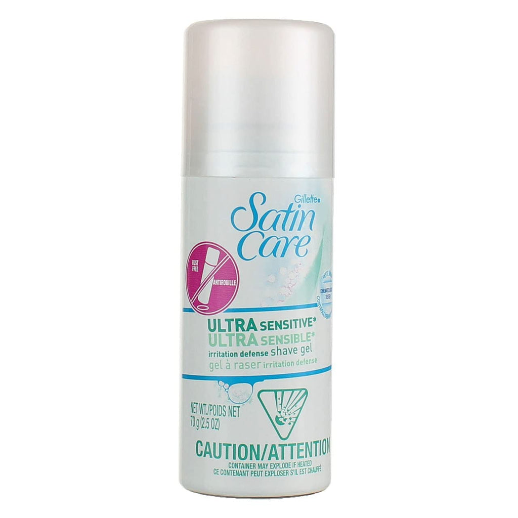 Buy now Gillette Satin Care Ultra Sensitive Irritation Defense Shave Gel, 2.5 Oz at indiglob india