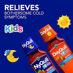 Buy now VICKS Kids DayQuil & NyQuil Berry Cold & Cough Medicine Co-Pack, Daytime & Nighttime Relief of Multiple Symptoms, Great-Tasting Berry Flavor, Free of Alcohol & Acetaminophen, for Ages 6+, 2x8oz at indiglob india