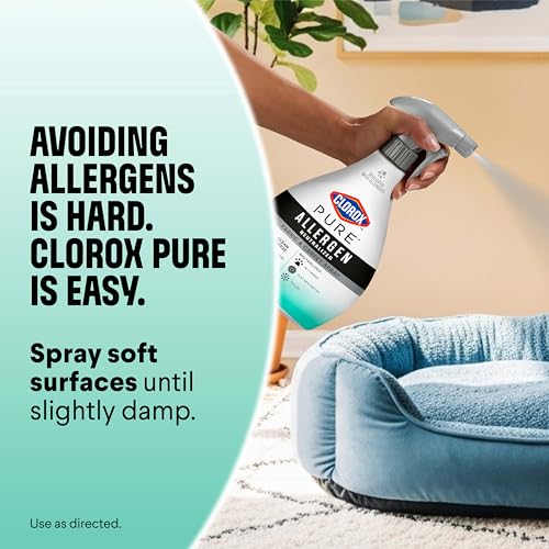 Buy now Clorox PURE Allergen Neutralizer Fabric and Carpet Spray, Clean Breeze, 26 Fluid Ounces at indiglob india