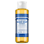 Dr. Bronners, Castile Soap Peppermint 18 In 1 Organic, 3.4 Fl Oz