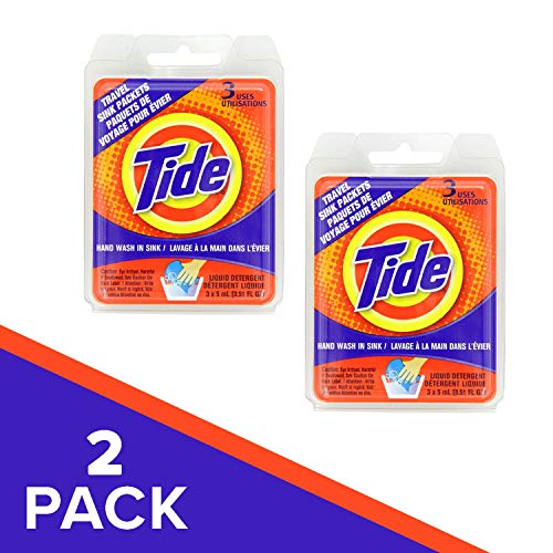 Buy now Tide Travel Sink Packets 3ct Laundry Detergent for Hiking, RV, Camping, Backpacking, Outdoors, International (Pack of 2) at indiglob india