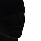 MapofBeauty Black Velvet Foam Mannequin Head Male Display Wig Stand, Black