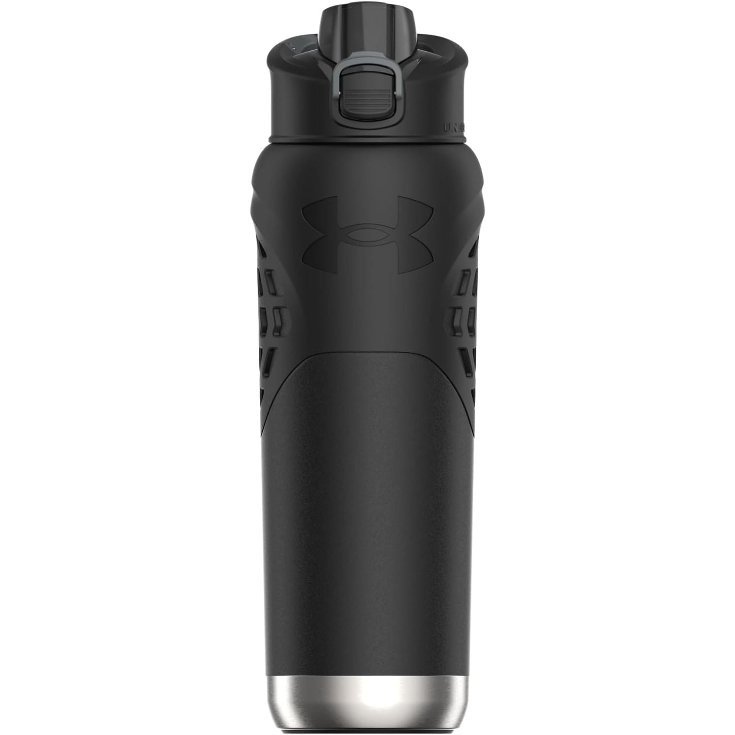 Buy now Under Armour 24Oz Stainless Steel Water Bottle, Insulated, Carabiner Easy Carry Hook, Leak Proof, Kids & Adults, All Sports, Gym Black at indiglob india