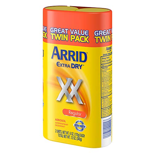 Buy now Arrid XX Extra Dry Antiperspirant Deodorant, Regular, Twin Pack (two 6oz. cans) Packaging May Vary at indiglob india