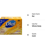 Buy now Dial Gold Antibacterial Deodorant Soap, 2 Pack, Total Net Wt 6.4 oz at indiglob india