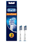 Buy now Oral-B Trizone Toothbrush Heads Replacement Refills for Electric Rechargeable Toothbrush, Bristles Sweep in-Between Teeth for a Deep Clean, Pack of Two at indiglob india