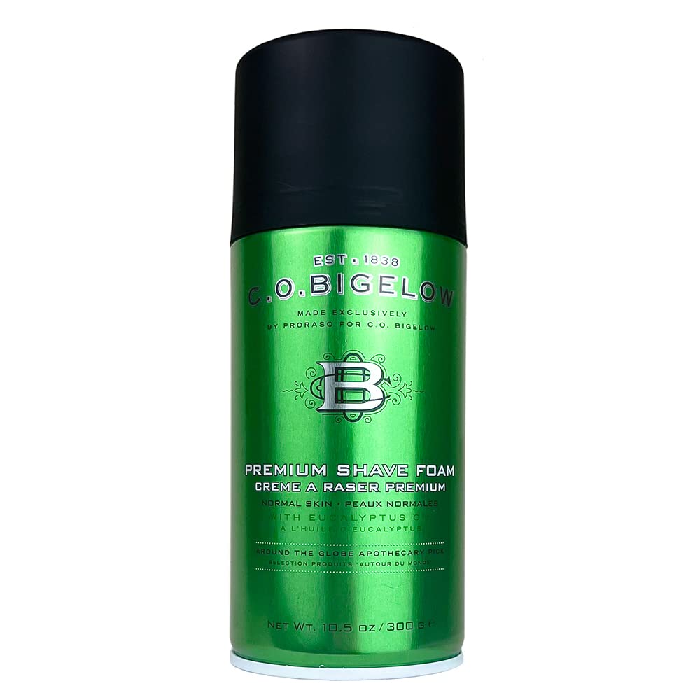 Buy now C.O. Bigelow Shaving Foam, 5.2 oz Mens Shaving Cream, Shave Foam for Men with Eucalyptus Oil for All Skin Types 10.5 Ounce (Pack of 1) at indiglob india