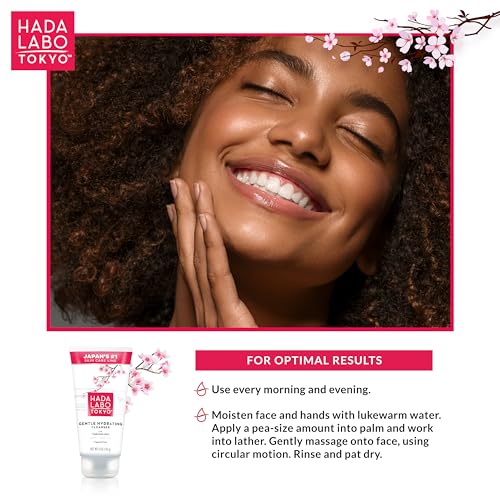 Buy now Hada Labo Tokyo Gentle Hydrating Foaming Facial Cleanser, Fragrance-Free Sensitive Skin Face Wash with Hyaluronic Acid and Conditioning Agents Soften Skin, Locks In Moisture, 5.0 Oz at indiglob india
