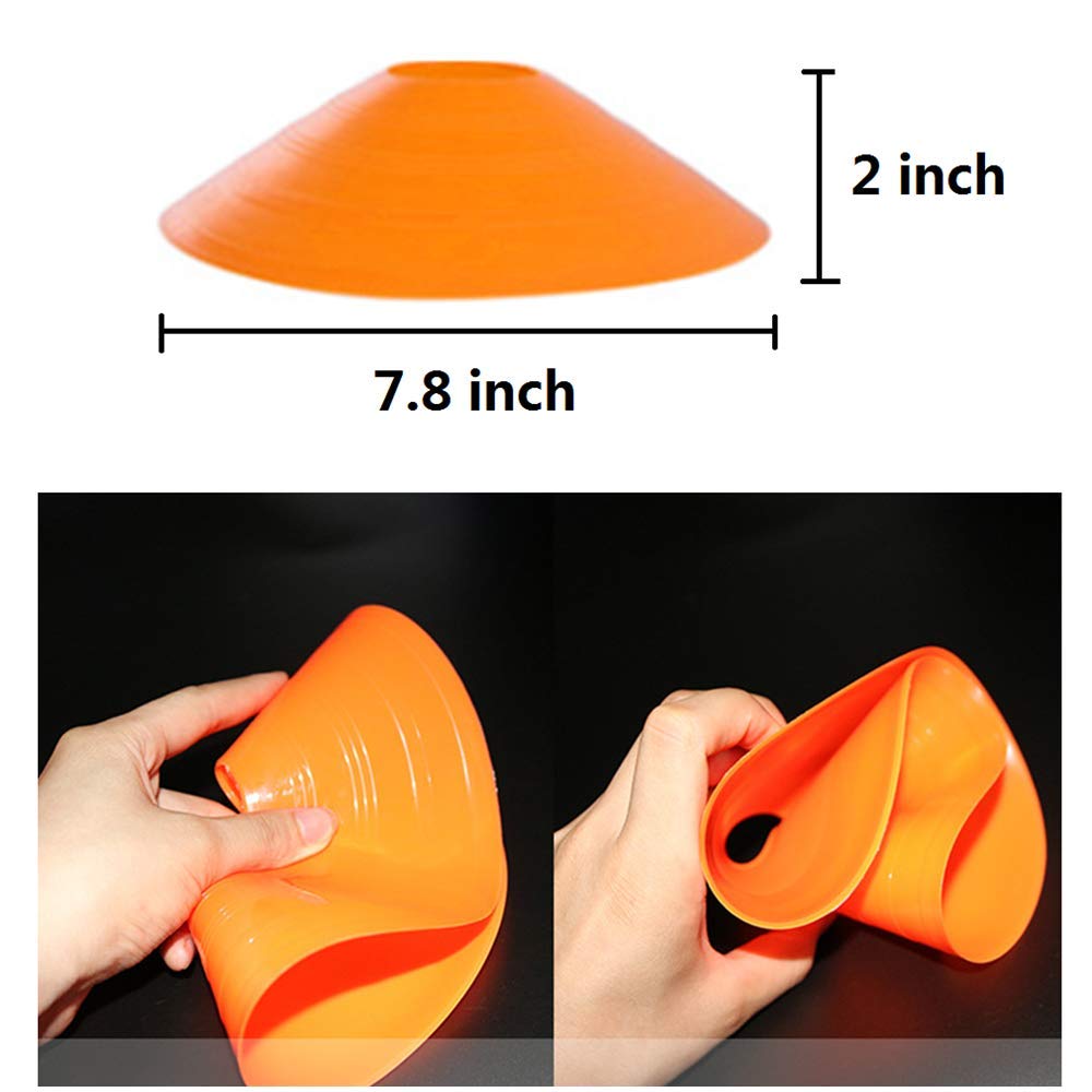 Soccer Cones 50 Pcs Disc Cones (5 Colors)