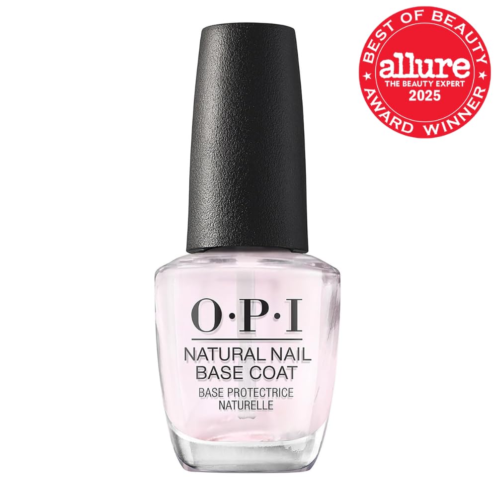 OPI Nail Lacquer Base Coat | Nail Prep & Treatment Formulas | Helps Protect Nails & Extend Polish Wear | Chip Resistant, Prevents Discoloration