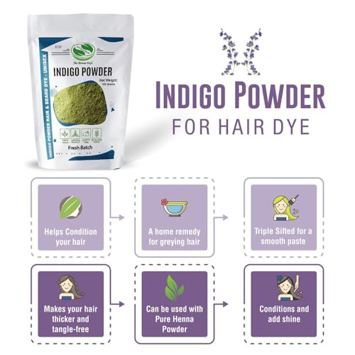 Buy now 200 Grams INDIGO POWDER For Hair Dye/Color - The Henna Guys at indiglob india