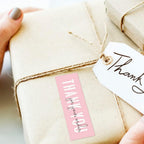 1x3 Inch Thank You for Your Order Stickers, Pink Thank You Stickers Small Business, Packaging for Small Business, Order, Decoration, Gifts, 2Roll with 240 Labels (Pink 01)