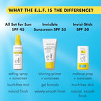Buy now e.l.f. SKIN Suntouchable Invisi-Stick SPF 50, Clear Sunscreen For A Natural Finish, Made With Moisturizing Sunflower Seed Oil, Vegan & Cruelty-Free at indiglob india