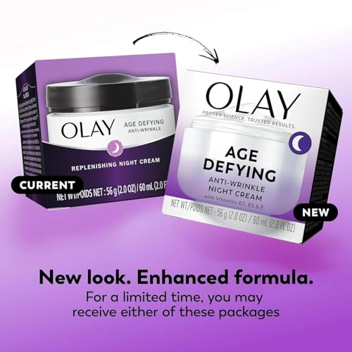 Buy now Olay Age Defying Anti-Wrinkle Replenishing Night Face Cream, 2.0 Ounce, 3 Count at indiglob india