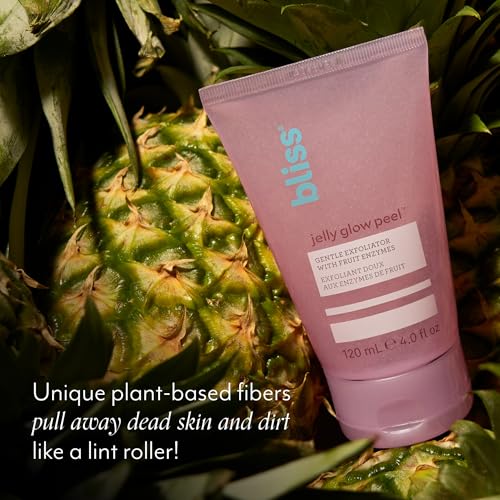 Buy now Bliss Jelly Glow Peel™ Gentle Non-Abrasive Cleanser and Exfoliator With Fruit Enzymes - 4 Oz - Nourishes and Hydrates Skin - Clean - Vegan & Cruelty Free at indiglob india