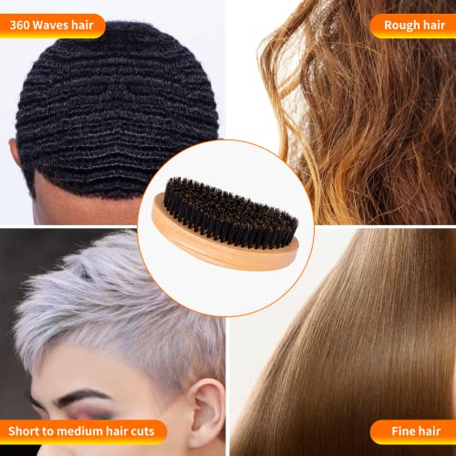 Buy now Wave Brush for Men - Beech Wood & Black Boar Bristle Brush for Cultivating Beards, Hair Waves, and Wolfing at indiglob india
