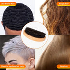 Buy now Wave Brush for Men - Beech Wood & Black Boar Bristle Brush for Cultivating Beards, Hair Waves, and Wolfing at indiglob india