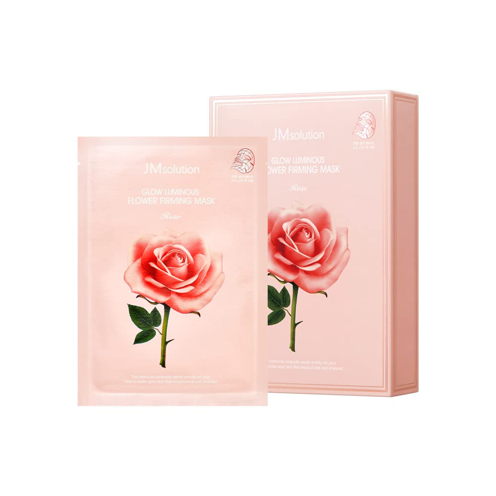 Buy now JMsolution Marine Luminous Pearl Deep Moisture 3 Step Skin Care Face Mask - Korean Skincare Facial Mask - boosting Brightening Moisturizing-10 Sheets for Dry Skin Rose at indiglob india