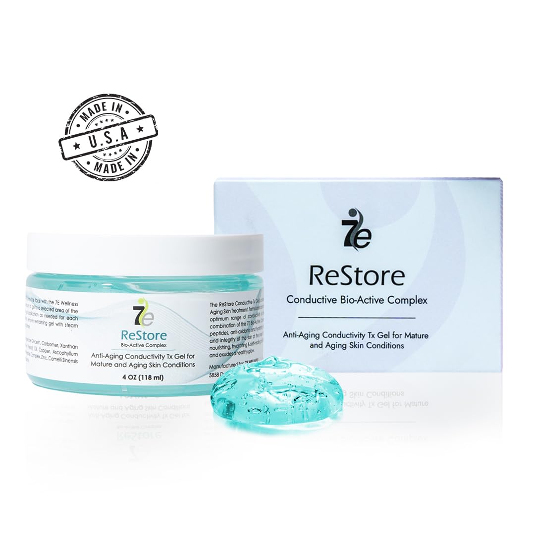 Buy now myolift 7E Wellness ReStore Conductive Microcurrent Gel with Bio-Active Complex - 4oz - Facial Skin Care with Green Tea Extract, Hyaluronic Acid & Collagen Peptides - Anti-Aging & Skin Tightening at indiglob india