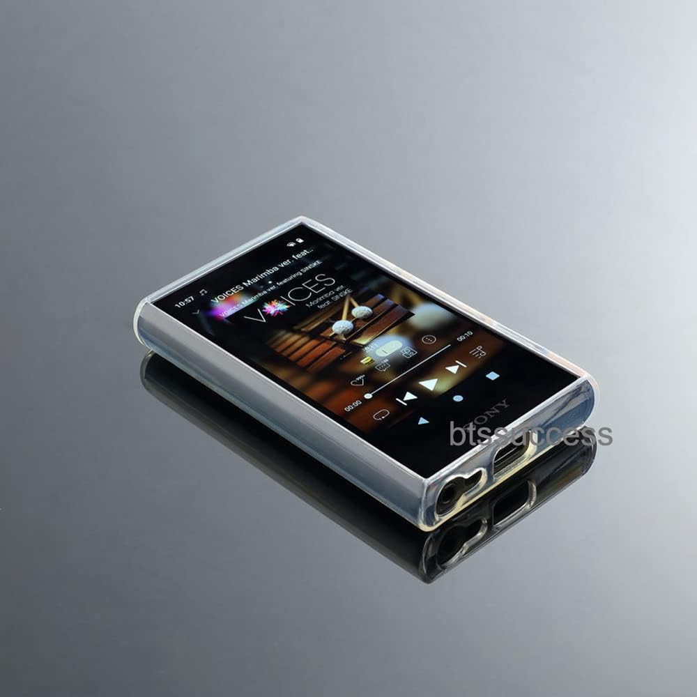 Buy now Soft Clear TPU Protective Shell Skin Case Cover for Sony Walkman NW-A300 Series NW-A306 NW-A307 (Clear case and Glass) at indiglob india